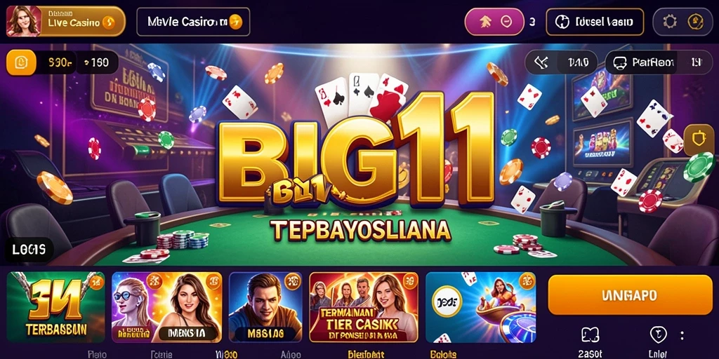 Screenshot gameplay <strong>BIG11</strong> dengan dealer live dan interaksi menarik.