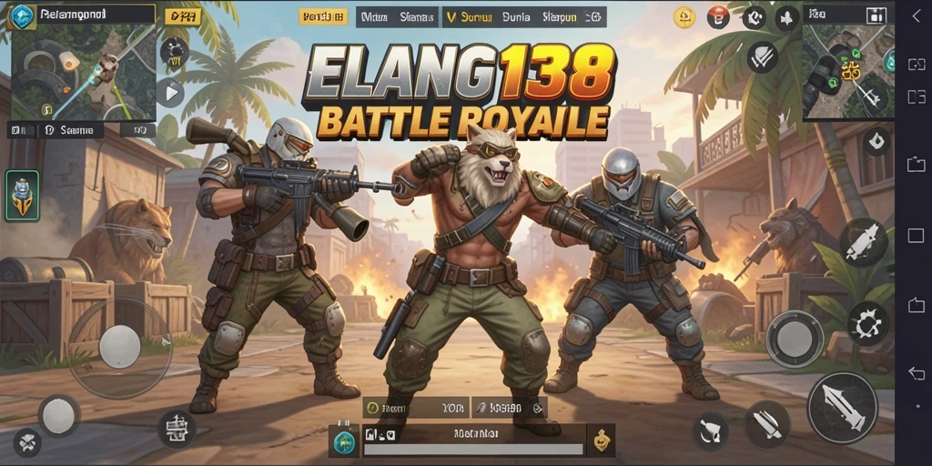 Gameplay seru dengan pertarungan Battle Royale di ELANG138.