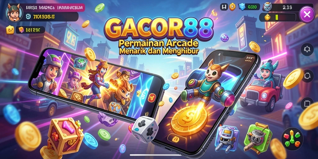 Screenshot GACOR88 menampilkan aksi seru dalam permainan Arcade.