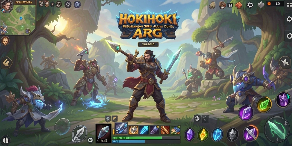 Tampilan gameplay HOKIHOKI yang menarik dan penuh aksi.