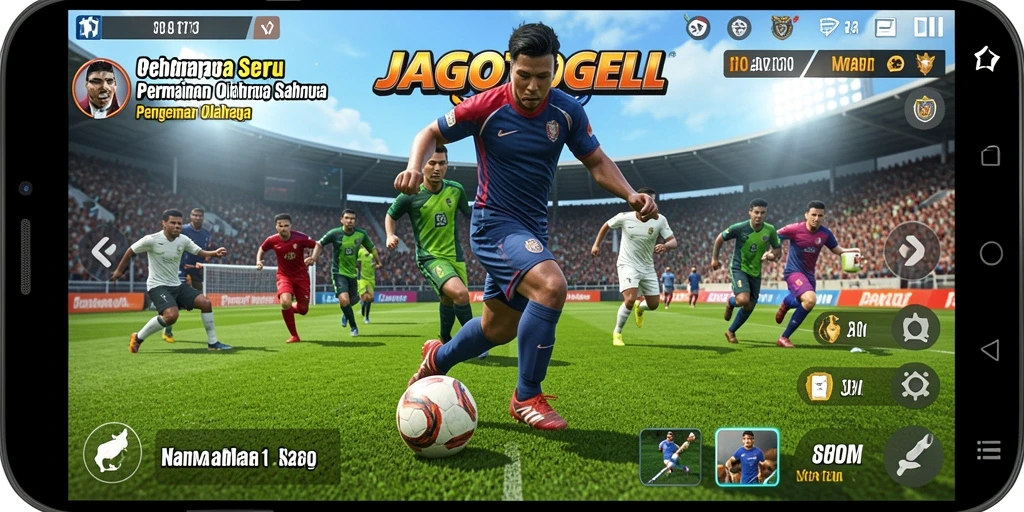 Screenshot JAGOTOGEL menampilkan aksi seru dalam permainan olahraga.