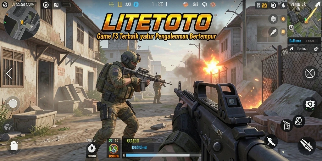 Gameplay mendebarkan dalam LITETOTO dengan aksi fps yang intens.