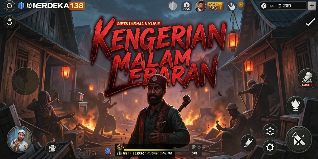 Tangkapan layar gameplay <strong>MERDEKA138</strong> menunjukkan suasana horror yang mendalam.