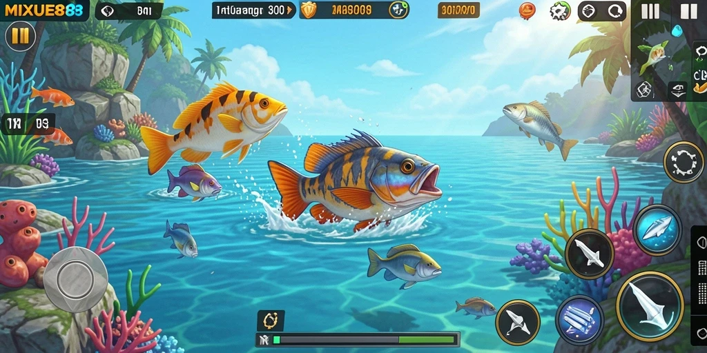 Gameplay seru Tembak Ikan dalam MIXUE88.