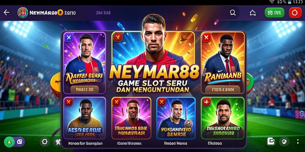 Tampilan gameplay seru dan interaktif dari NEYMAR88.