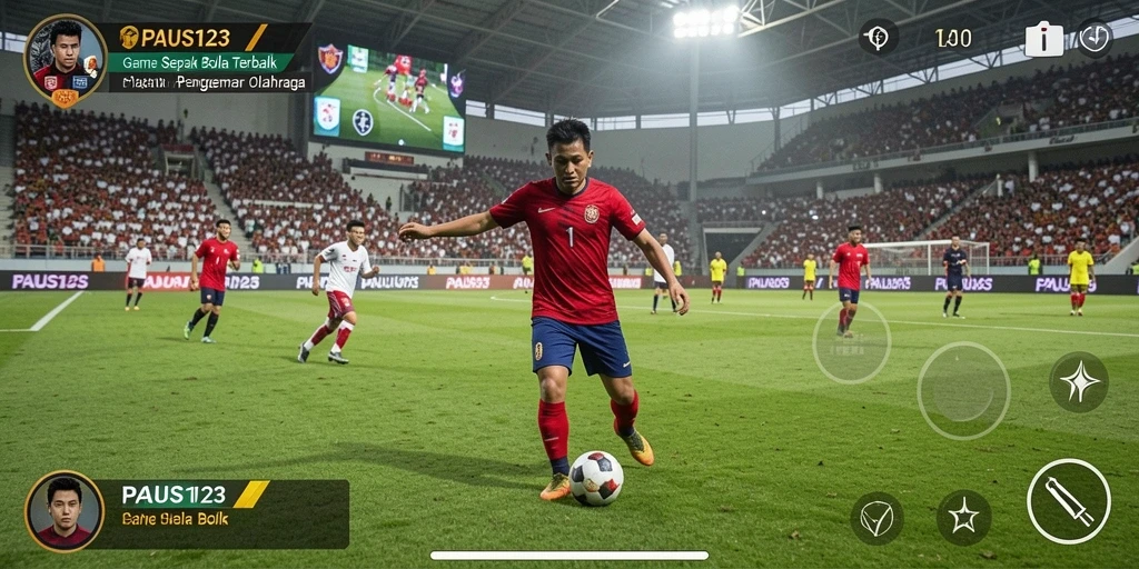 Tampilan gameplay dinamis dan seru dalam PAUS123.