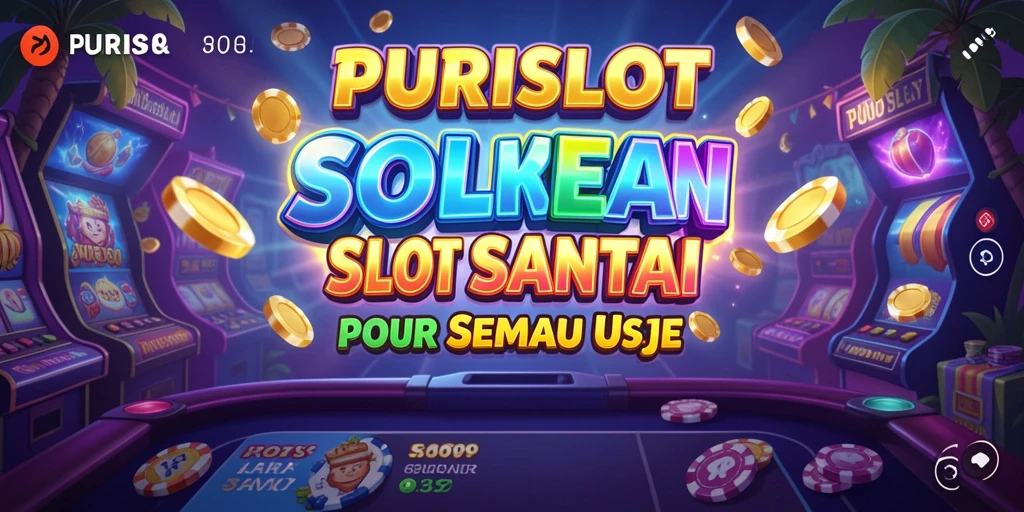 Tampilan gameplay PURISLOT yang penuh warna dan menarik.