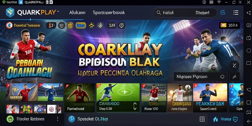 Tampilan menarik dari gameplay Sportsbook di QUARKPLAY.