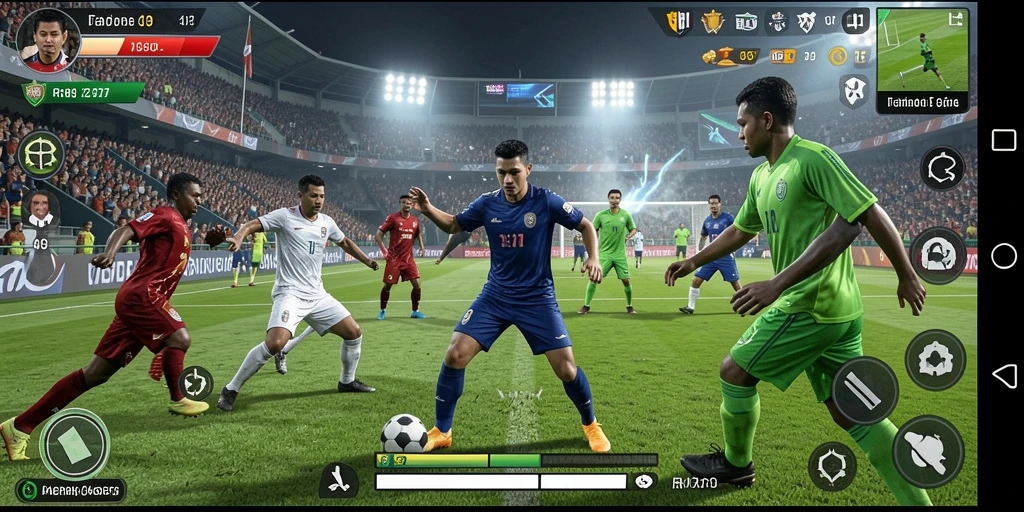 Tampilan gameplay RR89 yang penuh aksi dan seru saat bertanding.