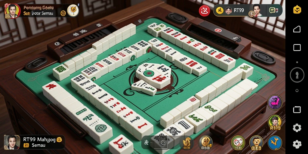Tampilan menarik gameplay Mahjong di RT99.
