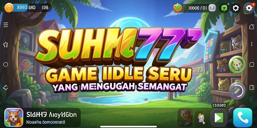 Tangkapan layar utama SUHU777 menunjukkan gameplay Idle yang menarik.
