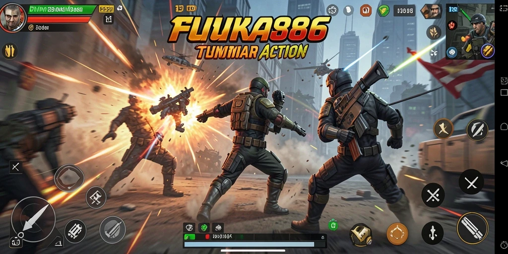Gameplay seru dengan aksi mendebarkan di SUKA86.