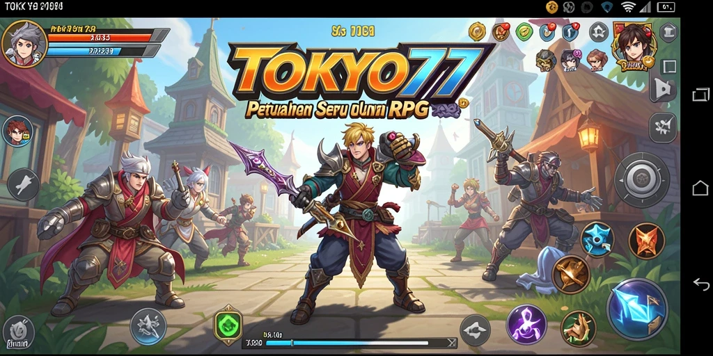 Tampilan gameplay RPG yang mendebarkan di TOKYO77.
