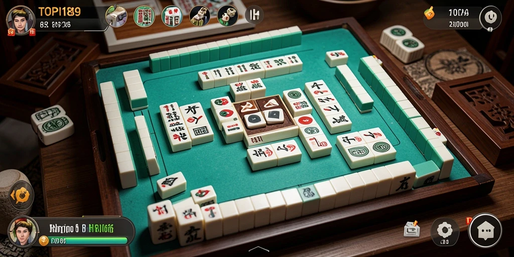 Tampilan utama game Mahjong dengan desain menarik dan menantang.