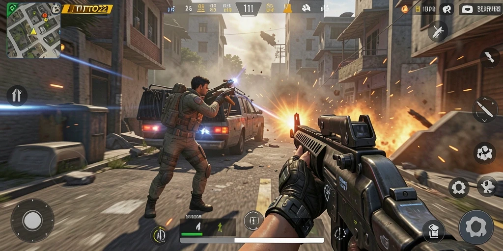 Tampilan gameplay TOTO22 dengan aksi menegangkan dari karakter TPS.